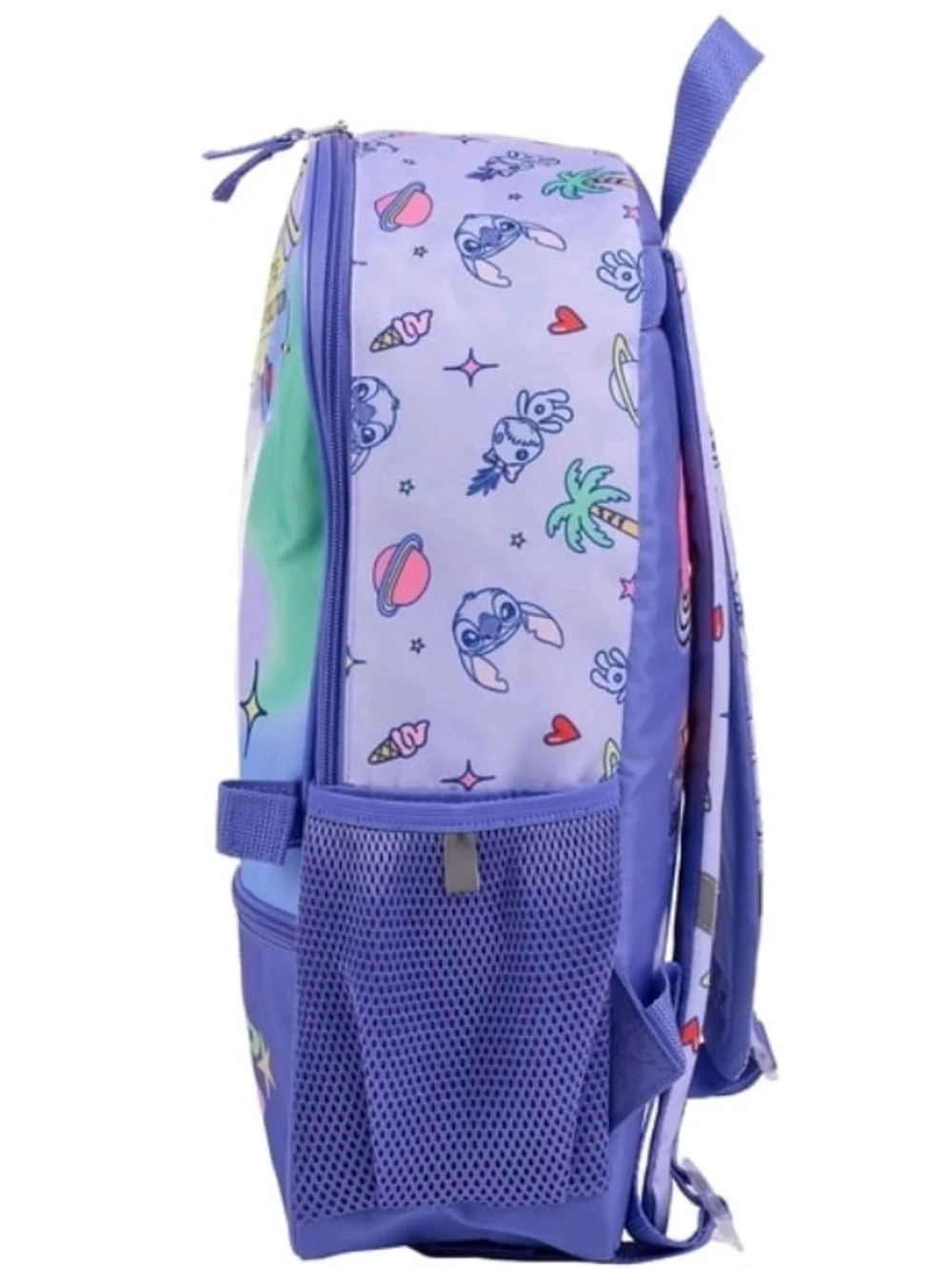 Disney Stich Backpack with Pink & Green Accents